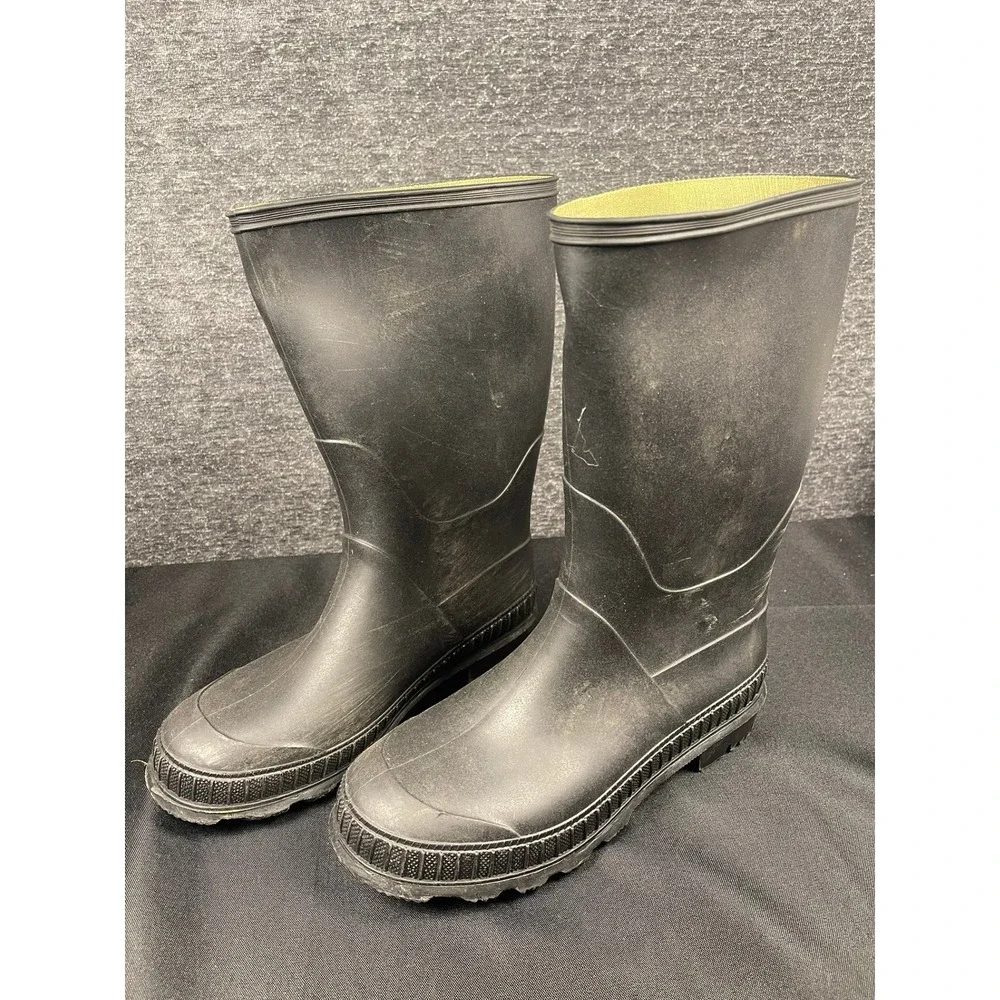 Mix No 6 Blake Rainboot Black PVC Waterproof Mid-Calf Rubber Boots Womens Size 5